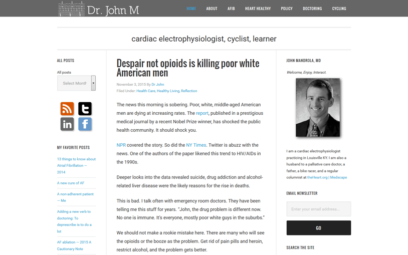 John Mandrola, M.D. blog