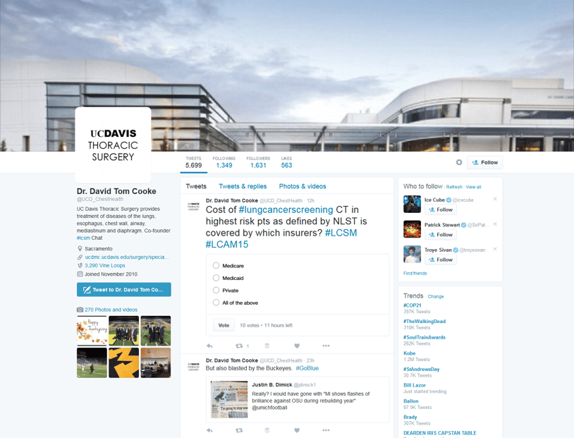 David Tom Cooke, M.D. twitter