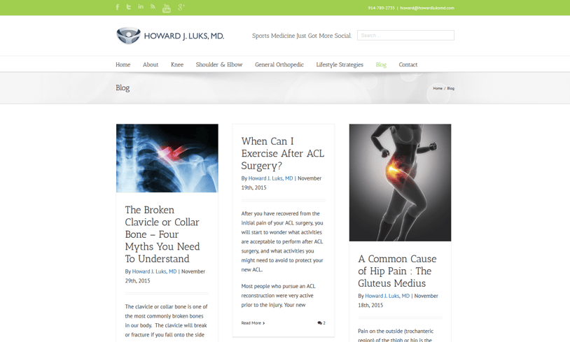 Howard Luks M.D. blog