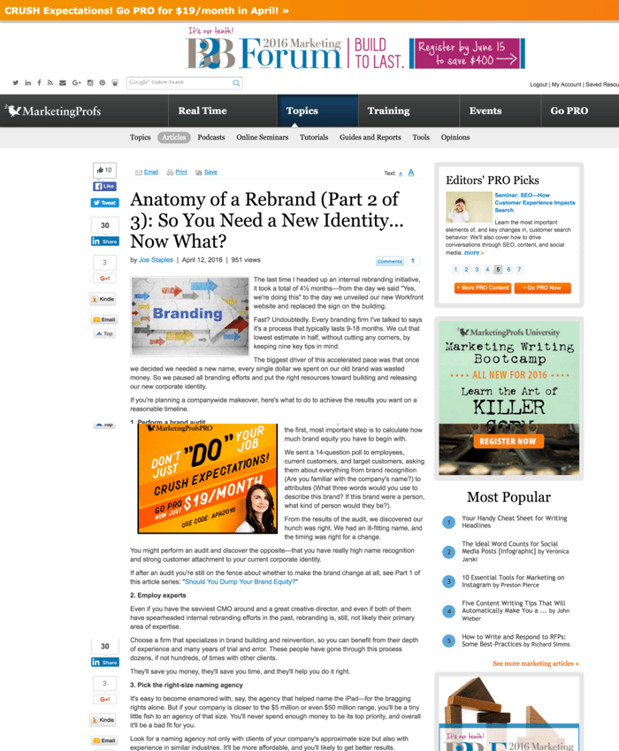 Example of a bad blog layout Example of a bad blog layout