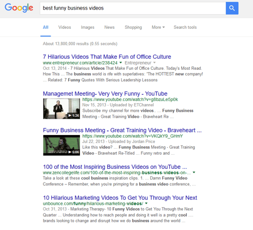 Your videos can make into the top of Google's search results! Your videos can make into the top of Google's search results!