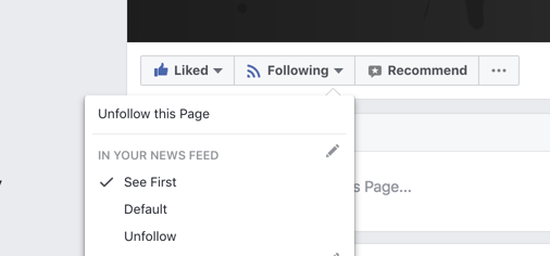 See Updates First in News Feed