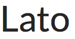 Lato font