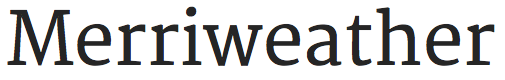 Merriweather font