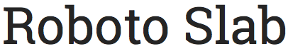 Roboto Slab font Roboto Slab font