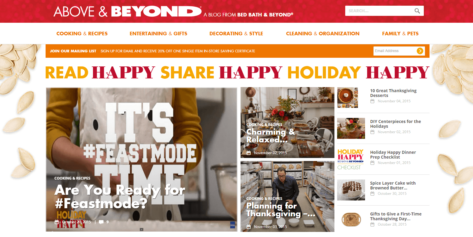  Above & Beyond is a blog with standout examples of shareable content.