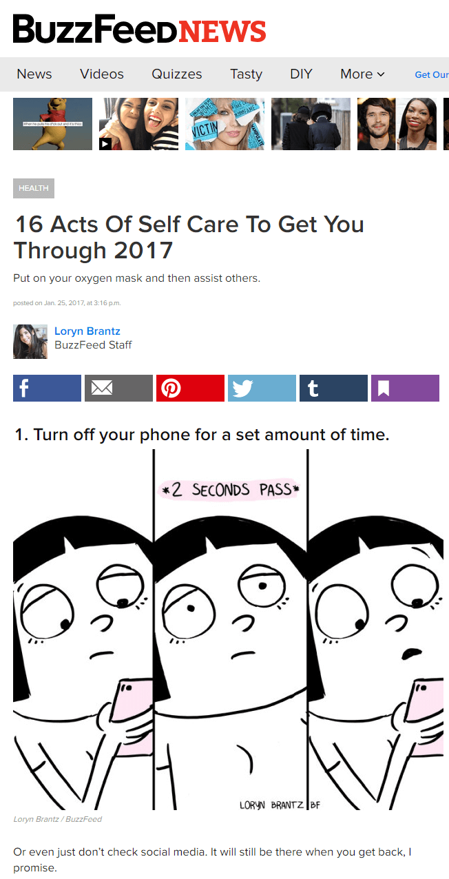  BuzzFeed is known for their list posts, which are very popular.