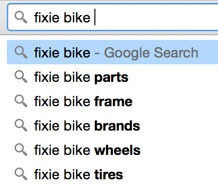 google search keywords
