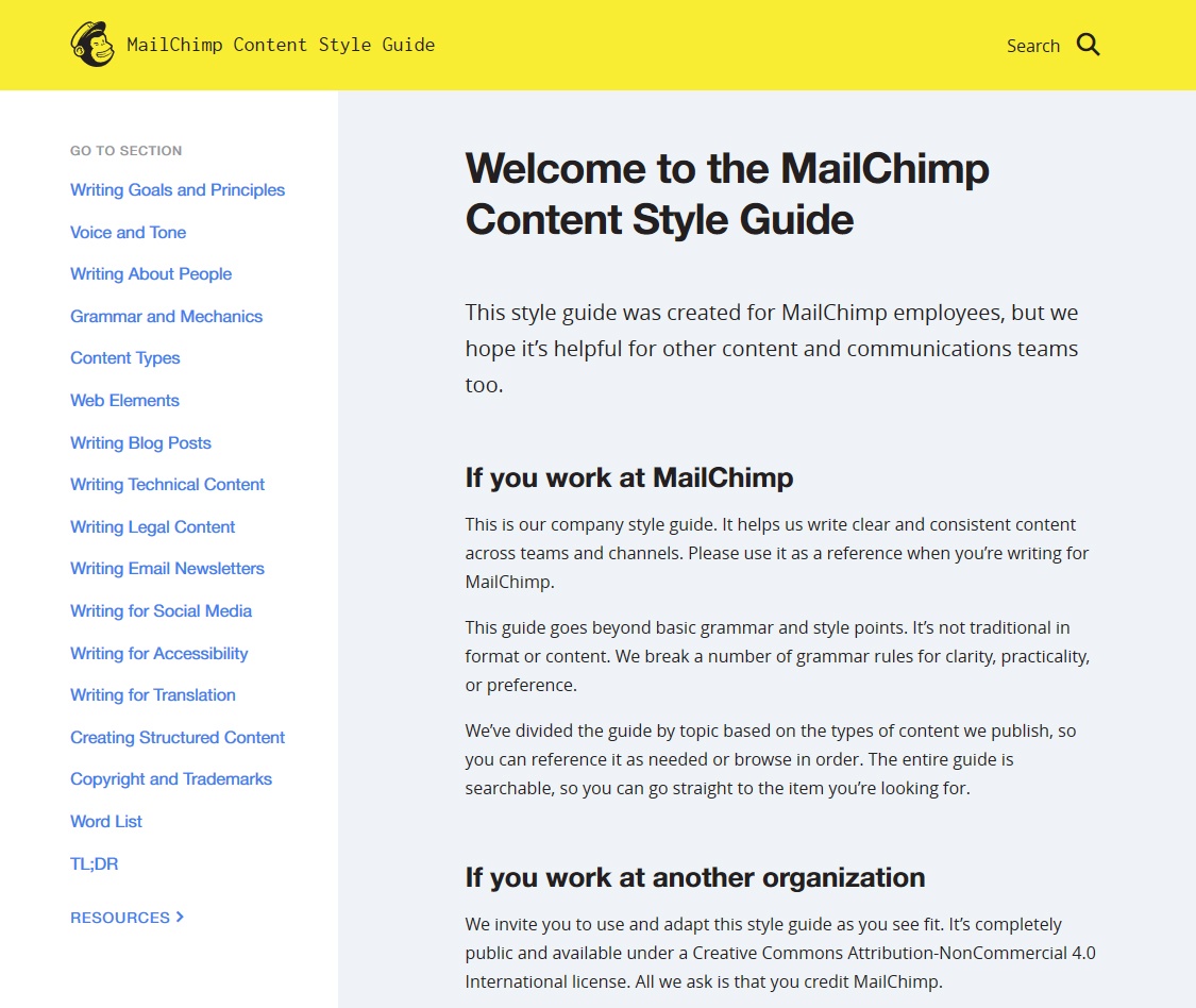  MailChimp's Company Style Guide
